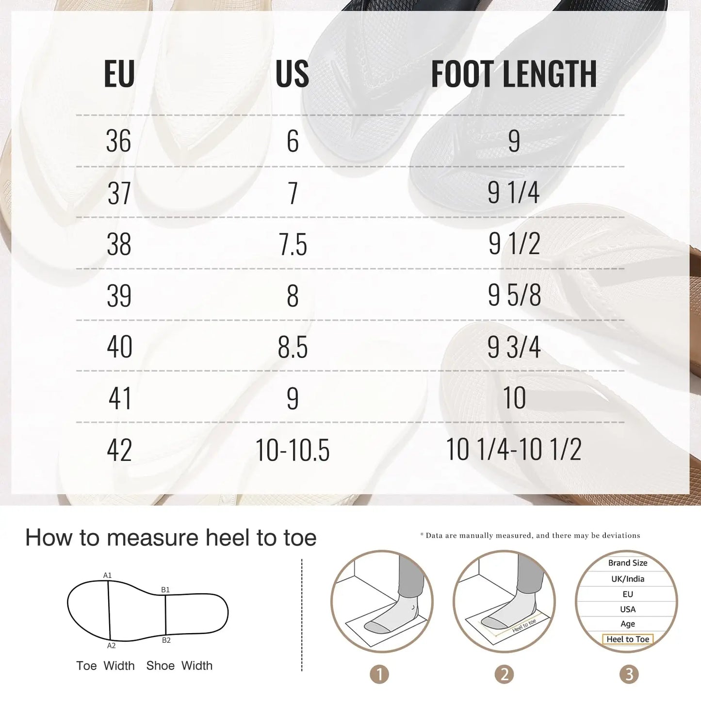 Arch Support Flip Flops